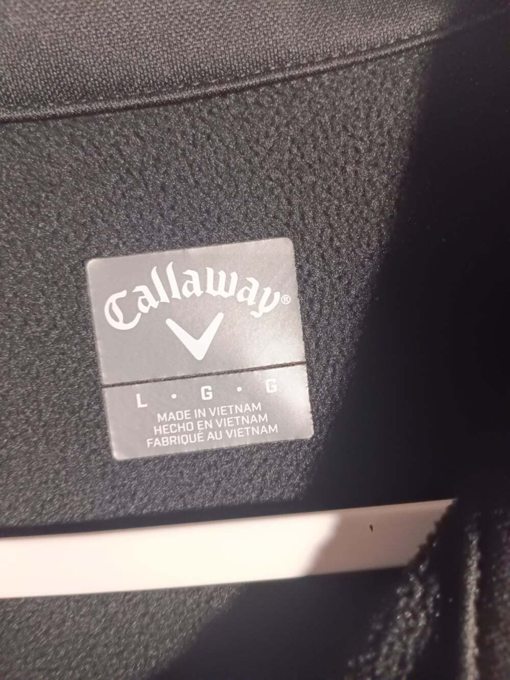 Callaway Golf Quarter Zip Jacket Pullover With Pockets Black Men's Size L - Picture 4 of 4